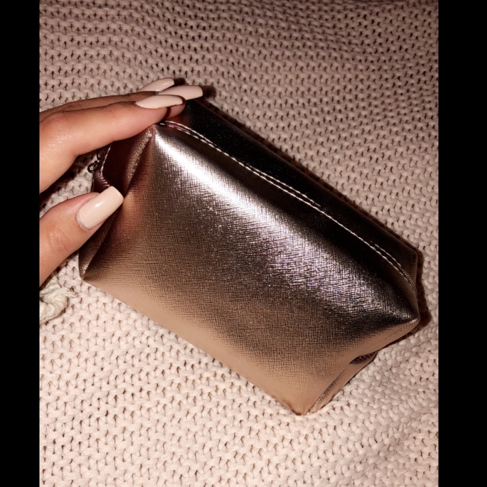 Champagne gold make up bag  🥂